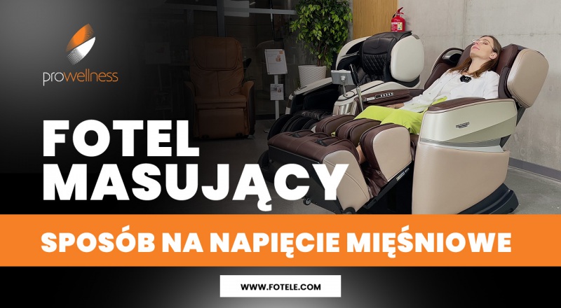 Fotel masujący sposób na zwiększone napięcie mięśniowe