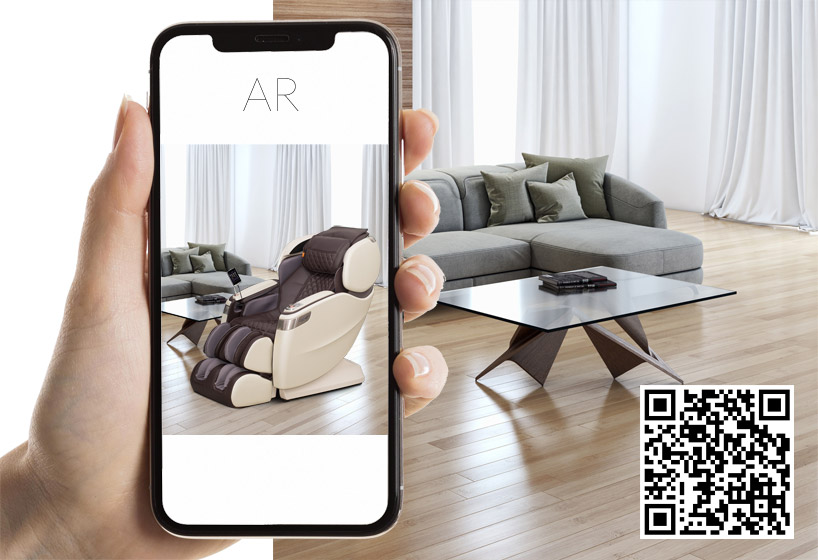 Zobacz fotel masujący PW720 w swojej przestrzeni