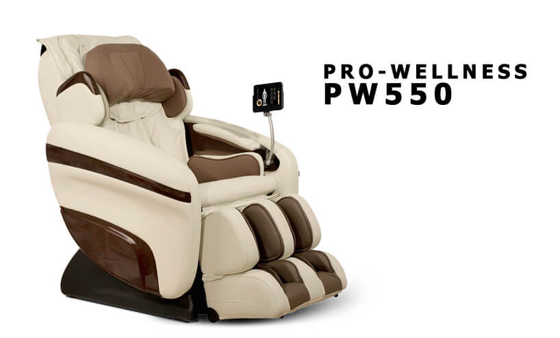 Fotel z masażem Pro-Wellness PW550 kolor beżowy